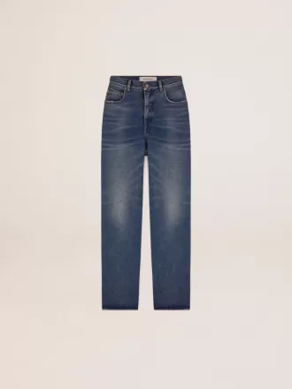 Damenjeans mit mittlerer Waschung
