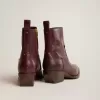 Damenstiefel Debbie aus burgunderrotem Leder Damenstiefel Debbie aus burgunderrotem Leder