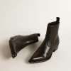 Damenstiefel Debbie aus schwarzem Leder