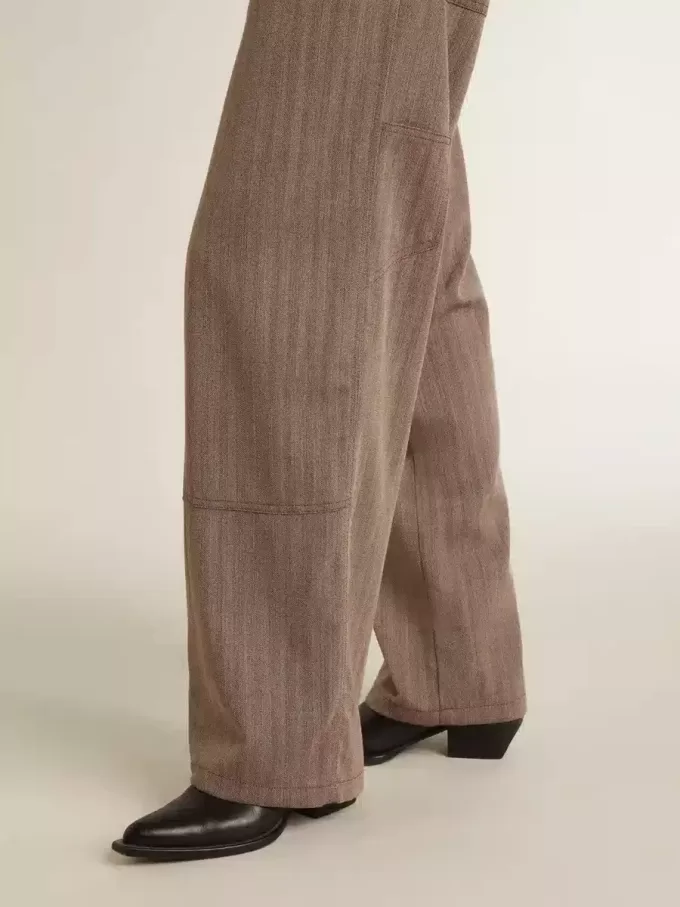 Damenstiefel Debbie aus schwarzem Leder