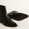 Damenstiefel Debbie aus schwarzem Leder