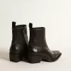 Damenstiefel Debbie aus schwarzem Leder