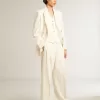Doppelreihiger Blazer für Damen in Antikweiß Doppelreihiger Blazer für Damen in Antikweiß