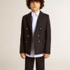 Dunkelblauer Zweireiher-Blazer für Jungen