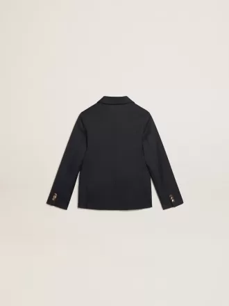 Dunkelblauer zweireihiger Knopfblazer für Jungen