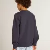 Dunkelblaues Sweatshirt für Jungen mit weißem Aufdruck