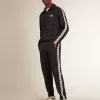 Dunkelblaues Sweatshirt mit weißem Streifen und kontrastierenden blauen Sternen