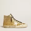Francy Penstar in Goldglitter mit weißem Lederstern