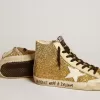 Francy Penstar in Goldglitter mit weißem Lederstern