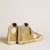 Francy Penstar in Goldglitter mit weißem Lederstern