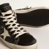Francy Penstar LTD in Glitzer mit elfenbeinfarbenem Stern und schwarzer Fersenlasche
