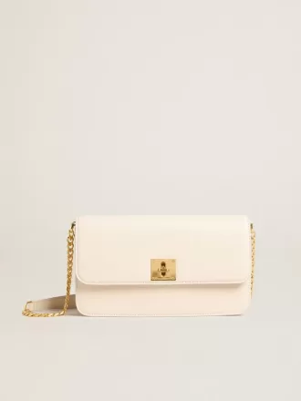 Gioia Tasche aus butterfarbenem Leder mit Golddetails