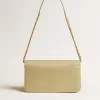 Gioia Tasche aus mineralgrauem Schafsleder mit goldenen Details Gioia Tasche aus mineralgrauem Schafsleder mit goldenen Details