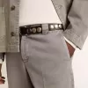 Graue Chino-Hose aus Baumwolle