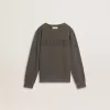 Graues Sweatshirt für Kinder mit geprägtem Logo Graues Sweatshirt für Kinder mit geprägtem Logo
