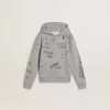 Graues Sweatshirt für Kinder mit mehrfarbigem Aufdruck