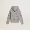 Graues Sweatshirt für Kinder mit mehrfarbigem Aufdruck