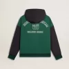 Grün-blaues Wende-Kapuzensweatshirt für Herren