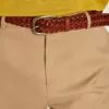 Gürtel „Houston” aus braunem geflochtenem Leder