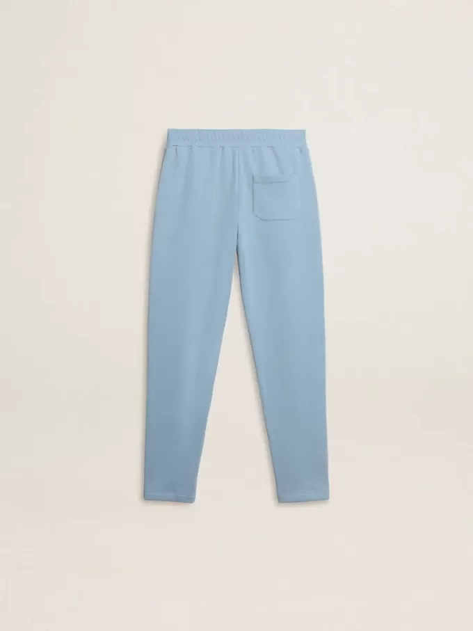 Hellblaue Jogginghose mit Print für Jungen