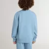Hellblaues Sweatshirt für Jungen mit Schriftzug auf der Vorderseite