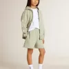 Hellgrünes Sweatshirt mit Reißverschluss Hellgrünes Sweatshirt mit Reißverschluss