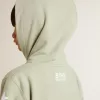 Hellgrünes Sweatshirt mit Reißverschluss Hellgrünes Sweatshirt mit Reißverschluss