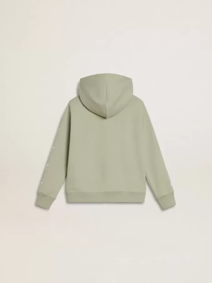 Hellgrünes Sweatshirt mit Reißverschluss Hellgrünes Sweatshirt mit Reißverschluss