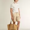 Herren-Bermudashorts aus beigem Denim mit Used-Look-Finish Herren-Bermudashorts aus beigem Denim mit Used-Look-Finish