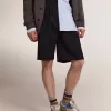 Herren-Bermudashorts aus dunkelblauer Wolle