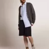 Herren-Bermudashorts aus dunkelblauer Wolle