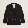 Herren-Blazer mit doppelter Knopfleiste in Dunkelblau