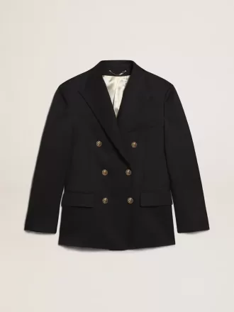 Herren-Blazer mit doppelter Knopfleiste in Dunkelblau