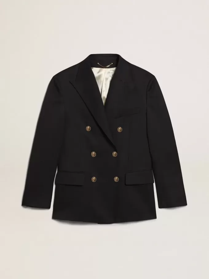 Herren-Blazer mit doppelter Knopfleiste in Dunkelblau
