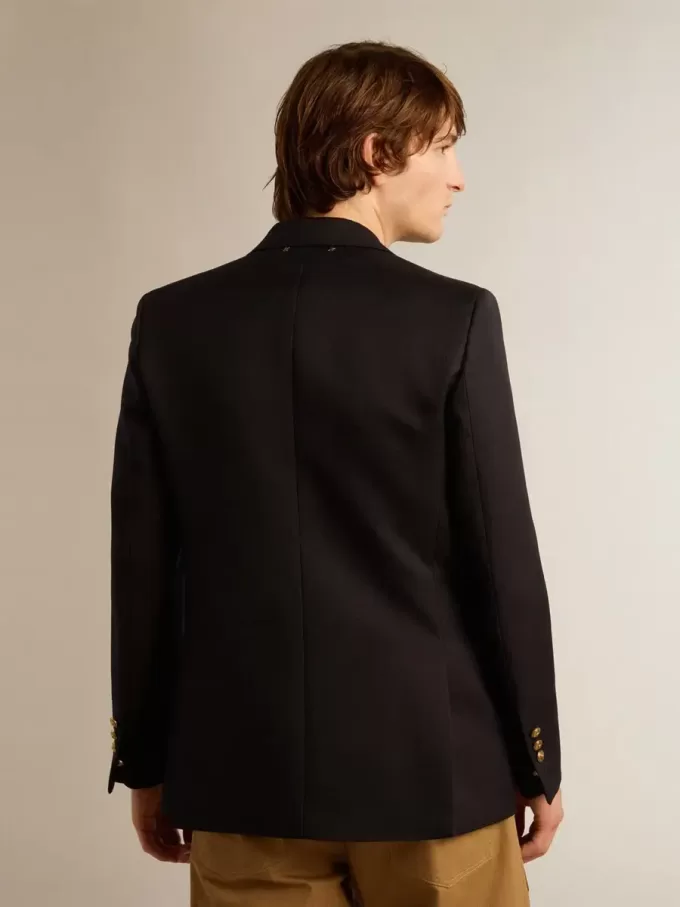Herren-Blazer mit doppelter Knopfleiste in Dunkelblau