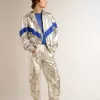 Herren-Cargohose aus silbernem Funktionsstoff