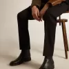 Herren-Chelsea-Stiefel aus schwarzem Leder
