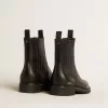 Herren-Chelsea-Stiefel aus schwarzem Leder