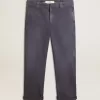 Herren-Chinos in Blau mit Used-Look