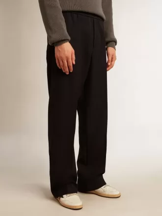Herren-Jogginghose aus dunkelblauer Wolle