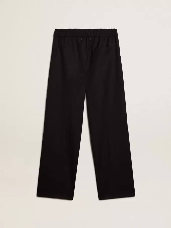Herren-Jogginghose aus dunkelblauer Wolle