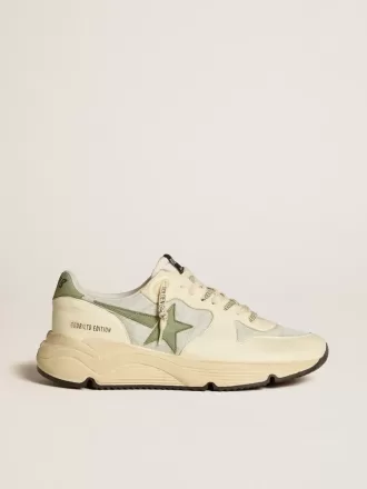 Herren-Laufsohle LTD aus Nylon und Nappa mit Nubuk-Stern und Fersenlasche