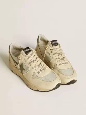 Herren-Laufsohle LTD aus Nylon und Nappa mit Nubuk-Stern und Fersenlasche