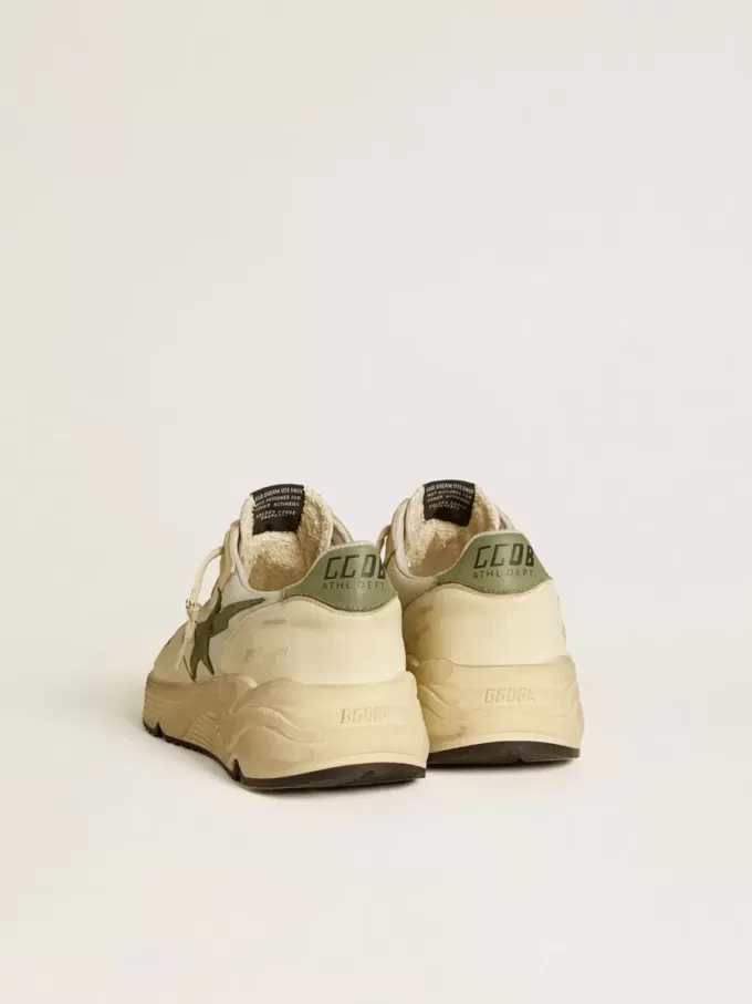 Herren-Laufsohle LTD aus Nylon und Nappa mit Nubuk-Stern und Fersenlasche