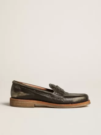 Herren-Loafer Jerry aus schwarzem Leder