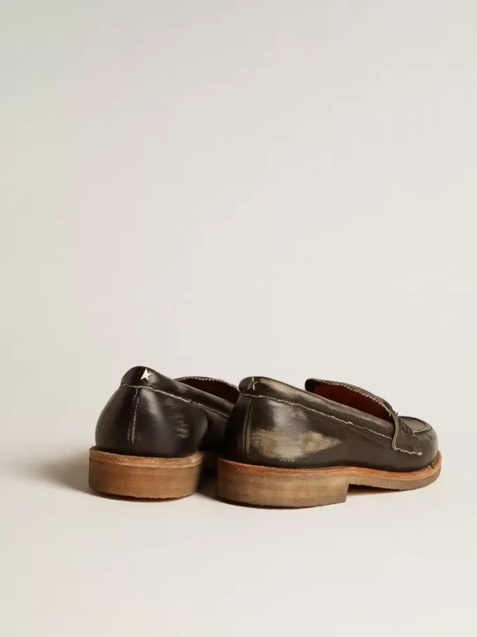 Herren-Loafer Jerry aus schwarzem Leder