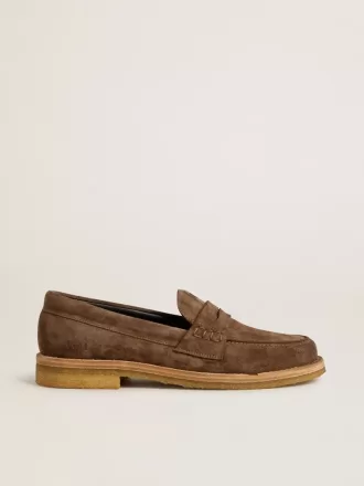 Herren-Loafer Jerry aus taubengrauem Wildleder