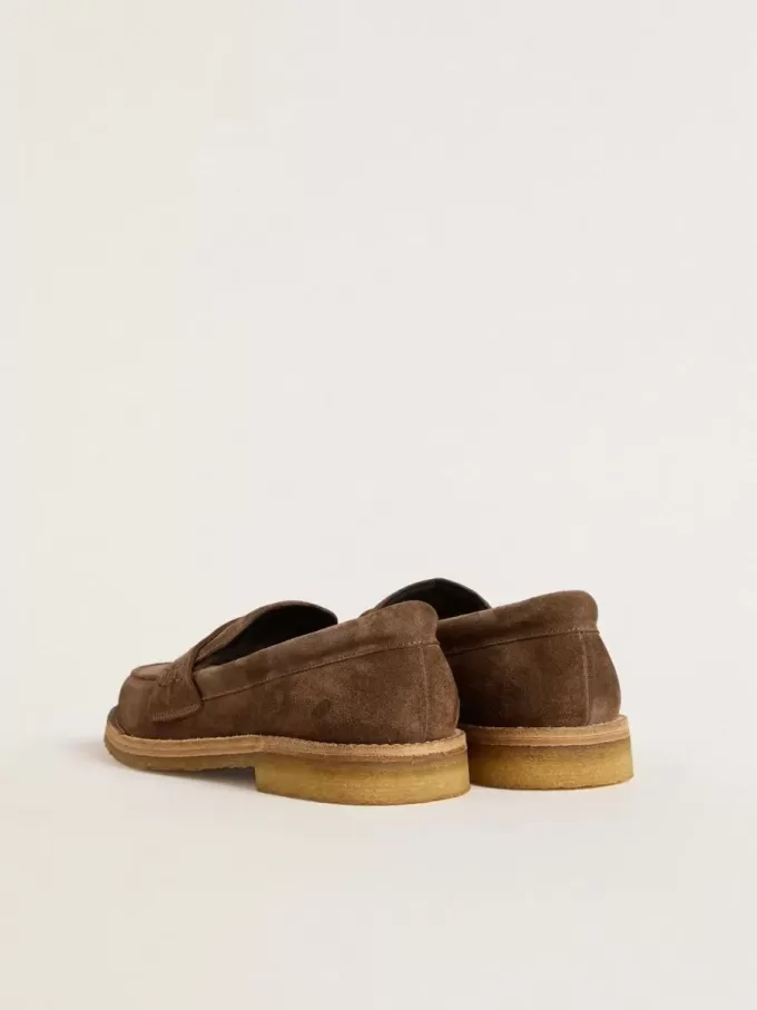 Herren-Loafer Jerry aus taubengrauem Wildleder
