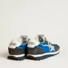 Herren-Marathon mit blauem Nylon-Obermaterial und weißem Stern