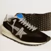 Herren-Marathon mit schwarzem Ripstop-Nylon-Obermaterial und silbernem Stern